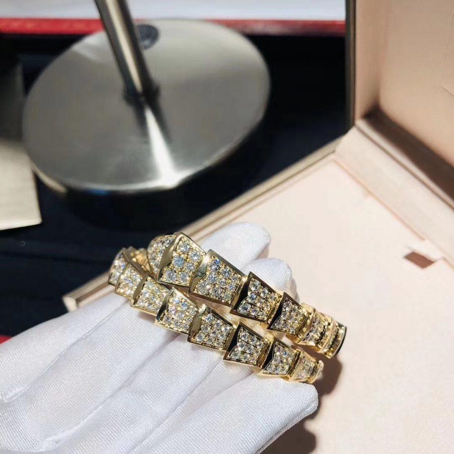 [ROYAL]SERPENTI BRACELET 8MM GOLD DIAMOND