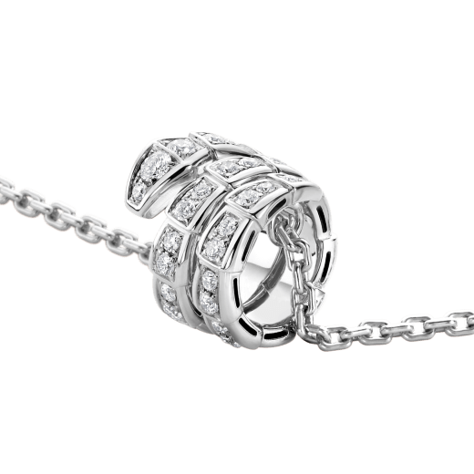 [LUXE]SERPENTI SILBER HALSKETTE DOPPELRING DIAMANT