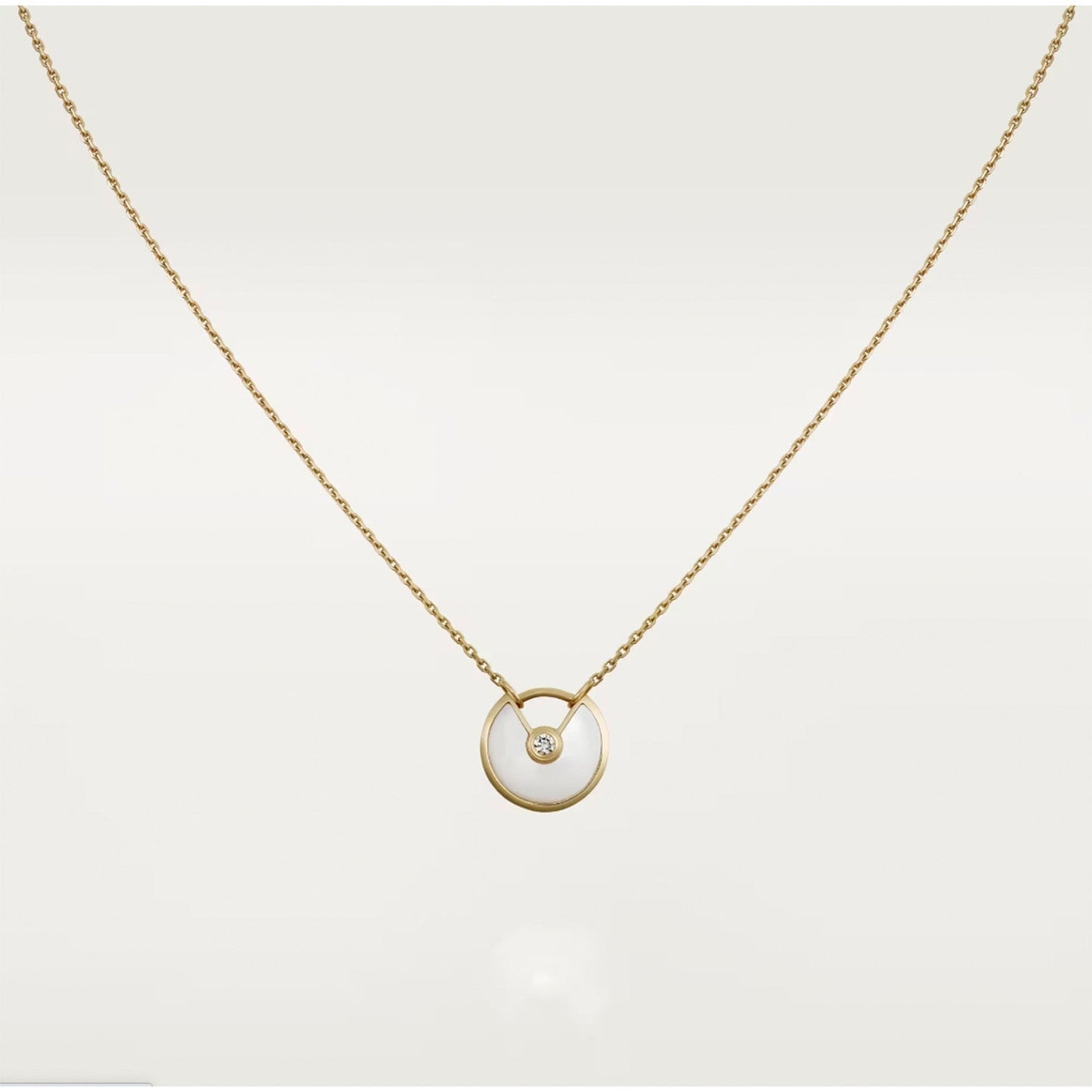 [ROYAL]AMULETTE ROSE GOLD MOP NECKLACE