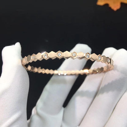 [LUXE]BEE LOVE ROSÉGOLD DIAMANTARMBAND 