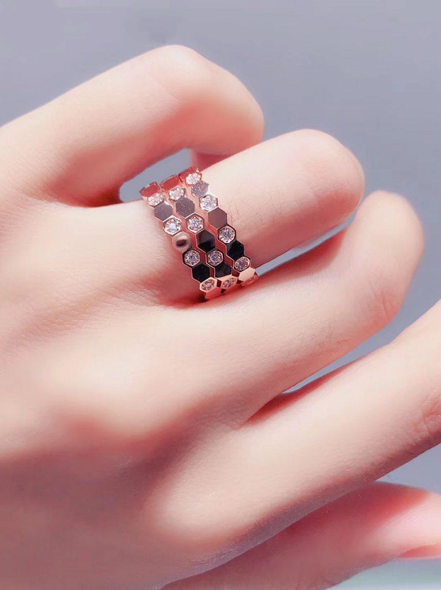 [LUXE]BEE LOVE RING ROSGOLD DIAMANT