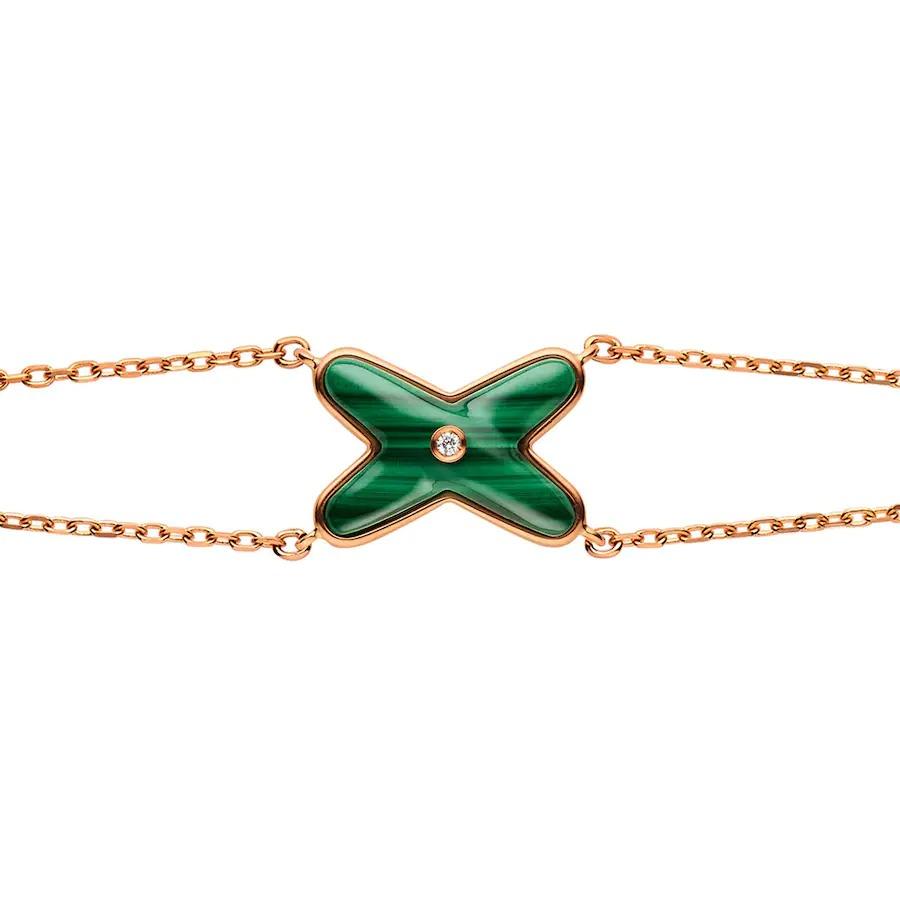 [ROYAL]JEUX BRACELET MALACHITE PINK GOLD 1 DIAMOND