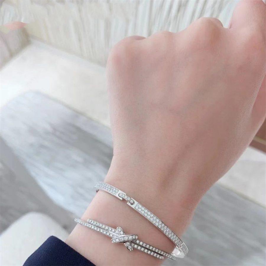 [LUXE]JEUX DE ARMBAND DIAMANTEN SILBER