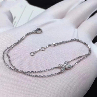 [LUXE]JEUX ARMBAND SILBER DIAMANT