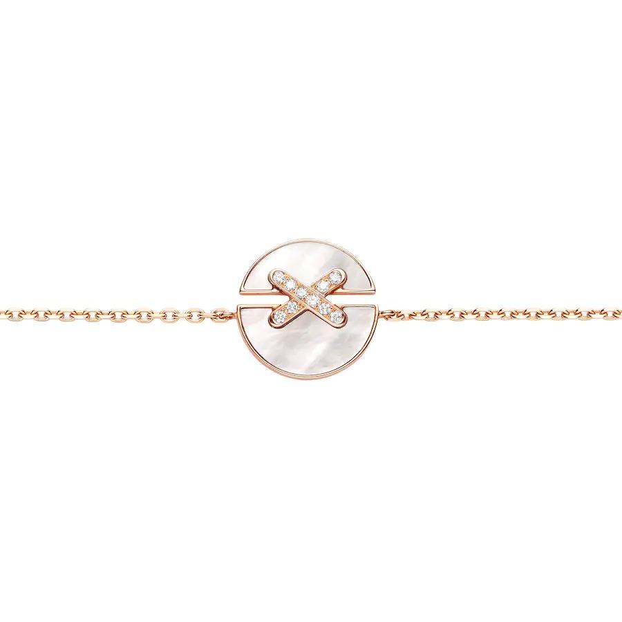 [LUXE]JEUX DE ARMBAND MOP ROSA GOLD DIAMANTEN