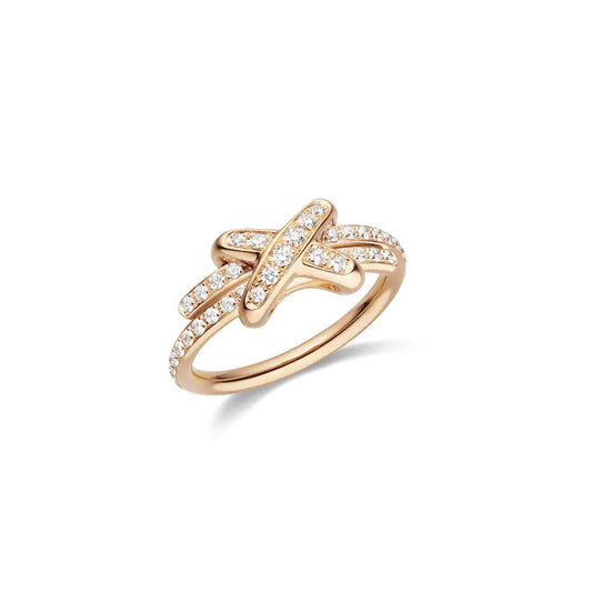 [LUXUS]JEUX DE RING ROSA GOLD DIAMANTEN