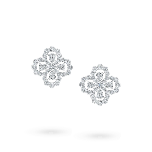 [Royal&Vicky]LOOP EARRINGS FULL MOTIF DIAMOND 16MM