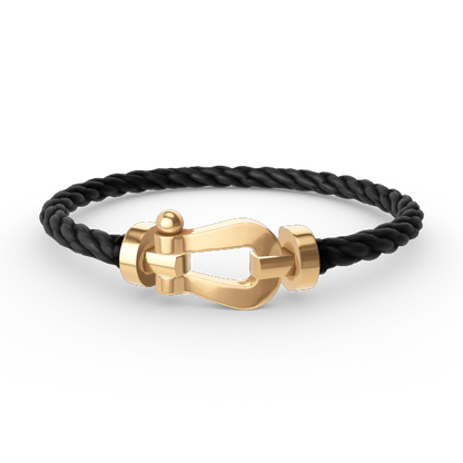 [LUXE]FORCE GROSSES HUFEISENARMBAND OHNE DIAMANT GOLD