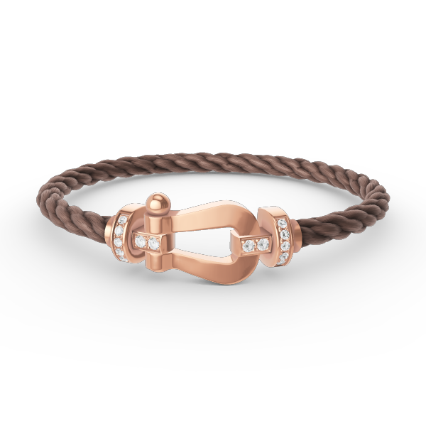 [LUXE]FORCE GROSSES HUFEISEN-HALBDIAMANTARMBAND ROSÉGOLD