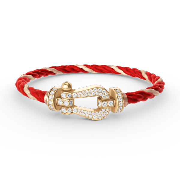 [ROYAL]FORCE LARGE HORSESHOE FULL DIAMOND BRACELET GOLD