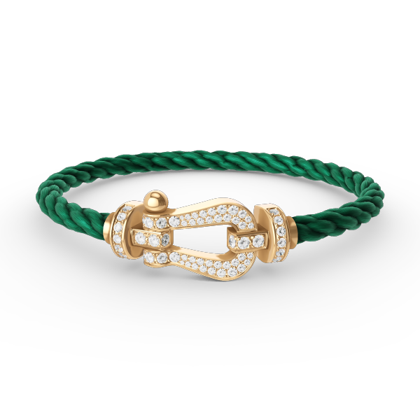 [ROYAL]FORCE LARGE HORSESHOE FULL DIAMOND BRACELET GOLD