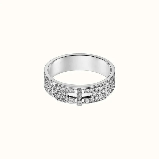 [ROYAL]KELLY SILVER DIAMOND RING