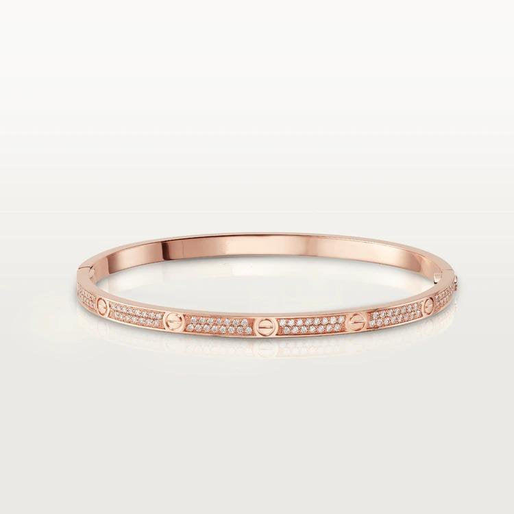 [LUXE]LOVE ARMBAND 3,65MM MIT DIAMANTEN BESETZT