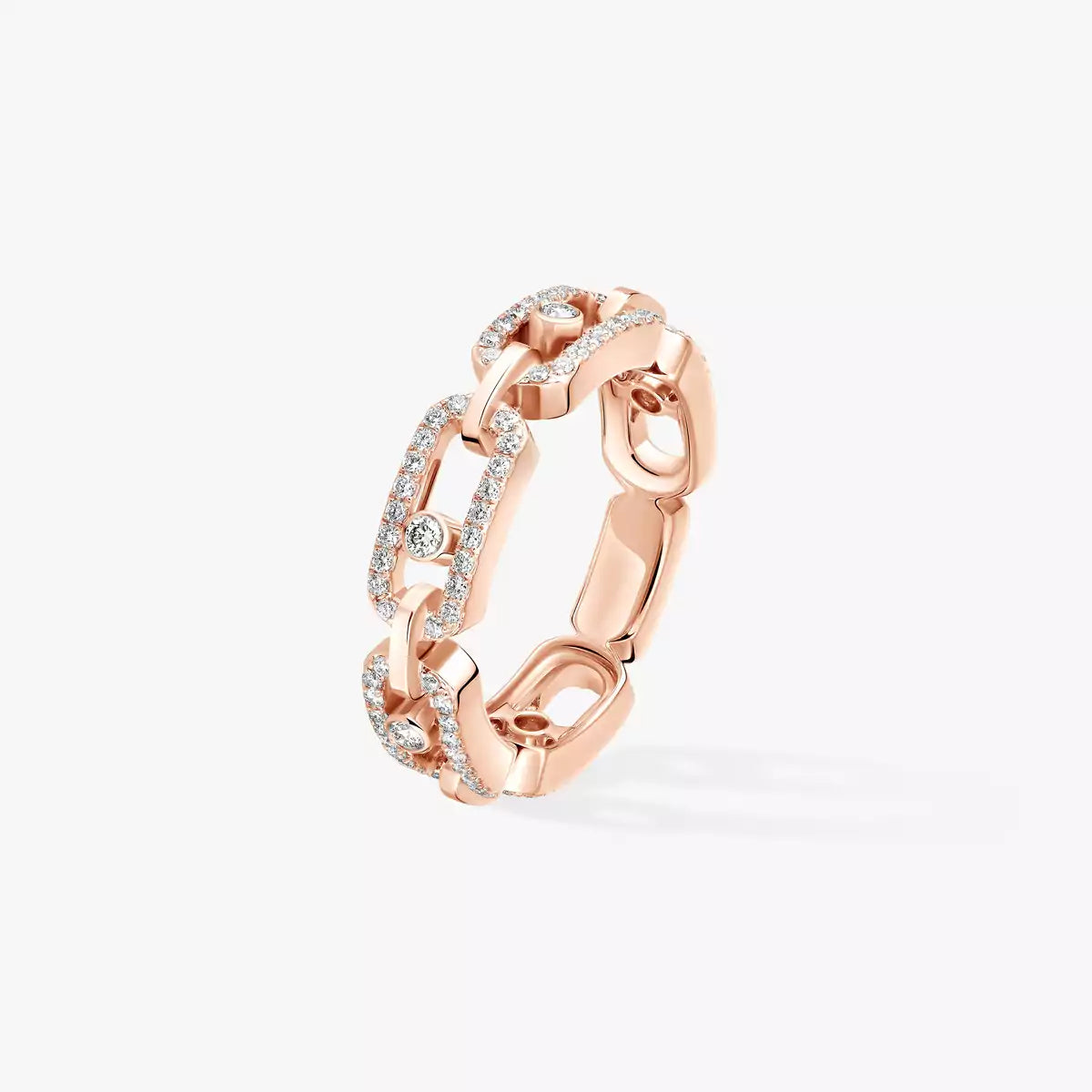 [Royal&Vicky]Move Link Pave Set Diamond Ring