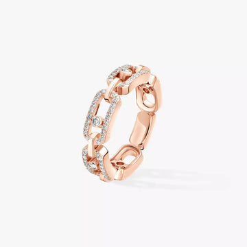 [Royal&Vicky]Move Link Pave Set Diamond Ring