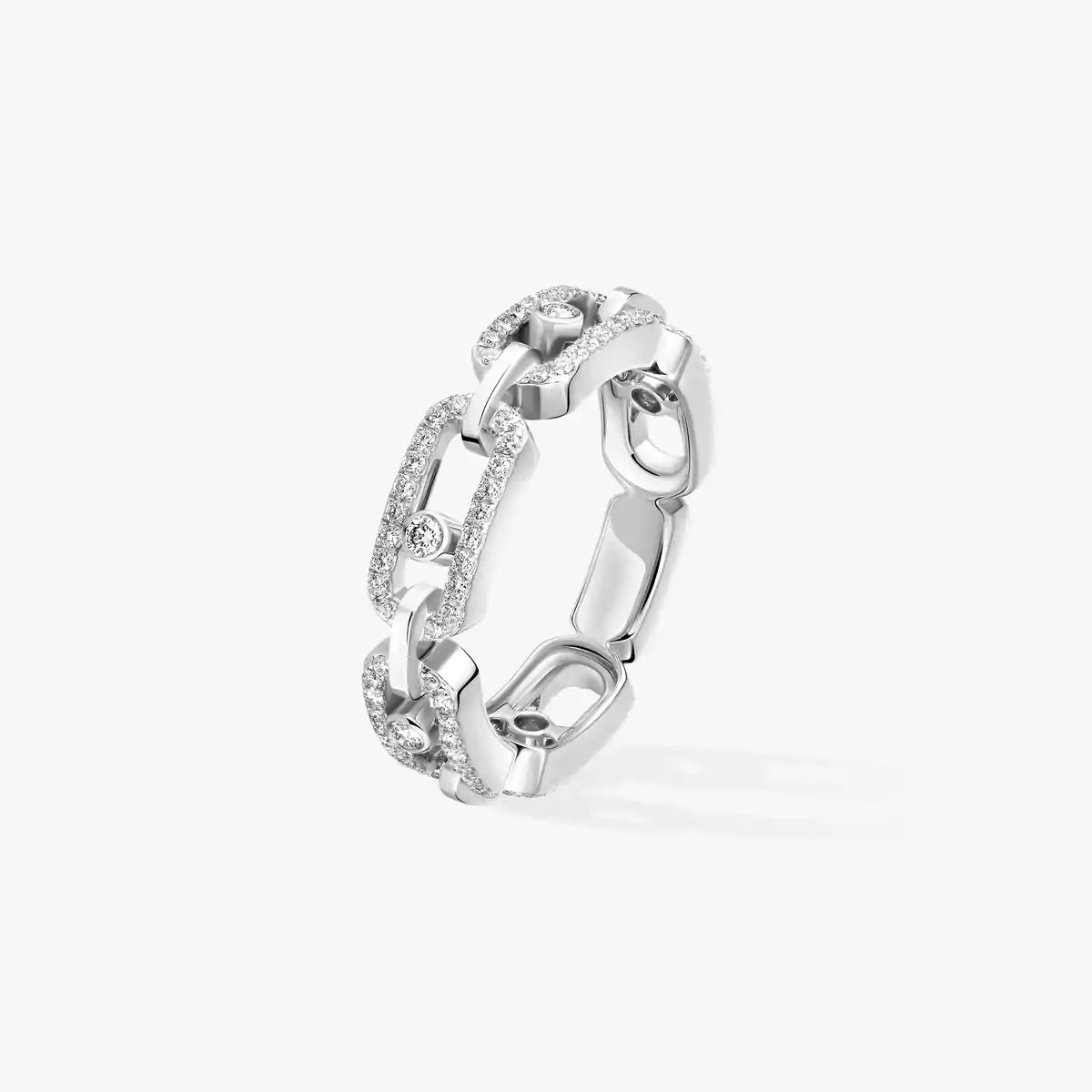 [Royal&Vicky]Move Link Pave Set Diamond Ring