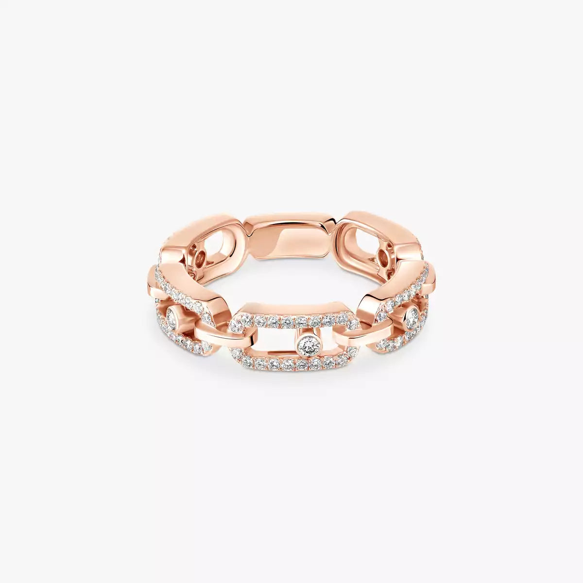 [Royal&Vicky]Move Link Pave Set Diamond Ring