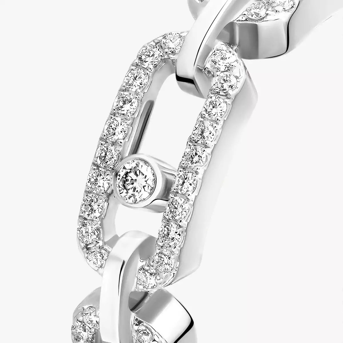 [Royal&Vicky]Move Link Pave Set Diamond Ring