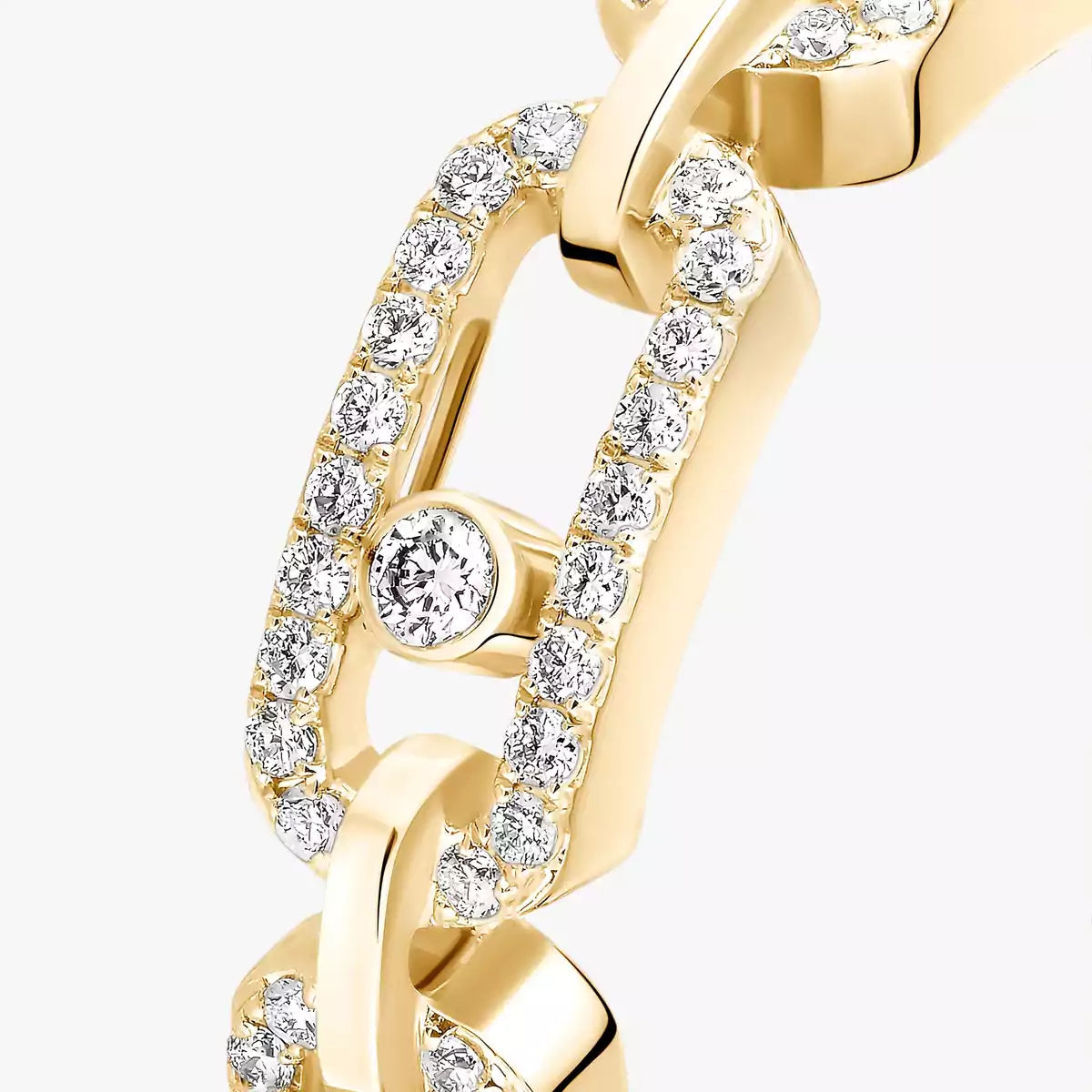 [Royal&Vicky]Move Link Pave Set Diamond Ring