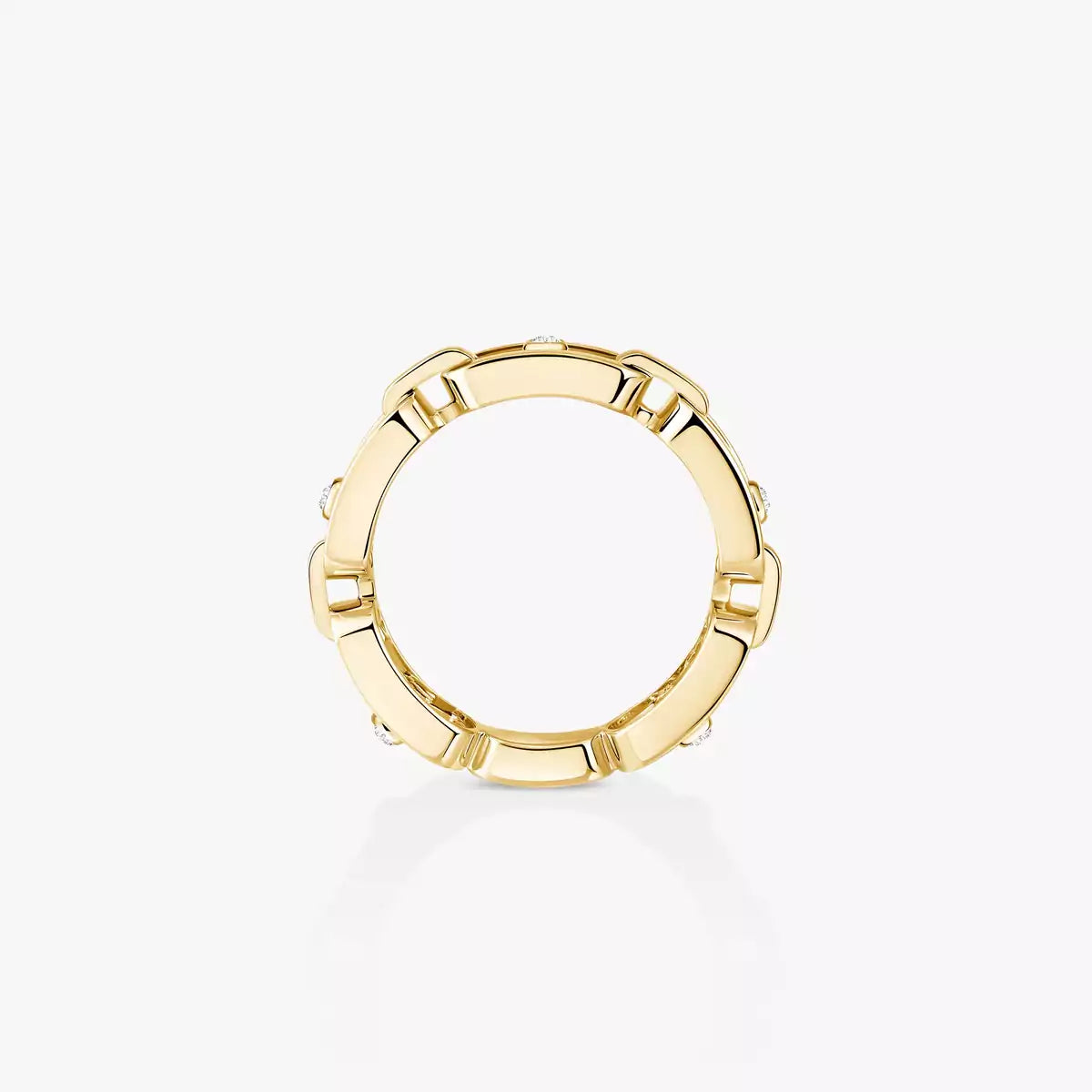 [Royal&Vicky]Move Link Pave Set Diamond Ring