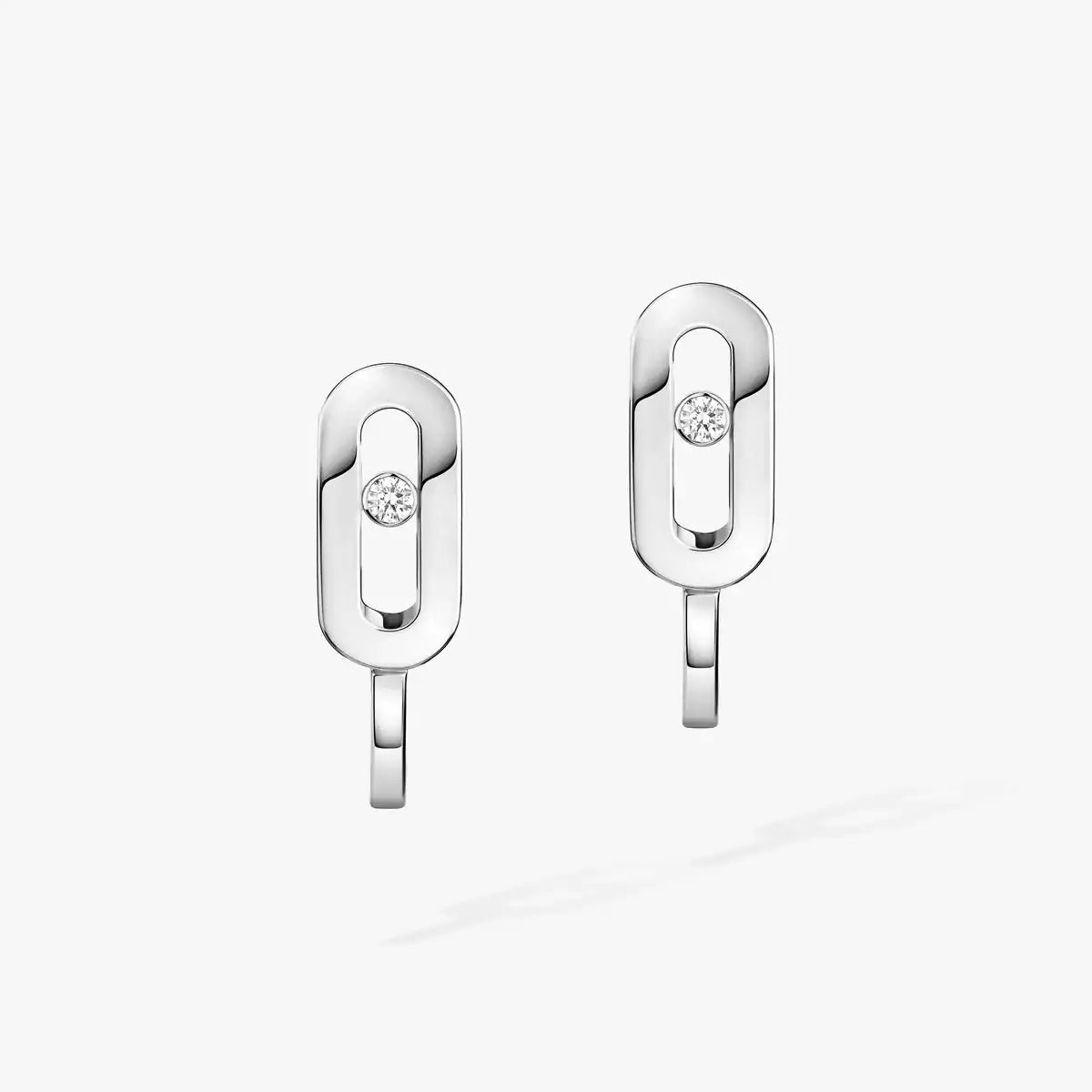[Royal&Vicky]Diamond Mini Hoop Earrings Move Classique