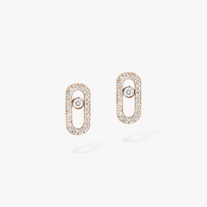 [Royal&Vicky]Move Uno Diamond Earrings