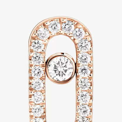 [Royal&Vicky]Move Uno Diamond Earrings