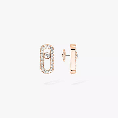 [Royal&Vicky]Move Uno Diamond Earrings