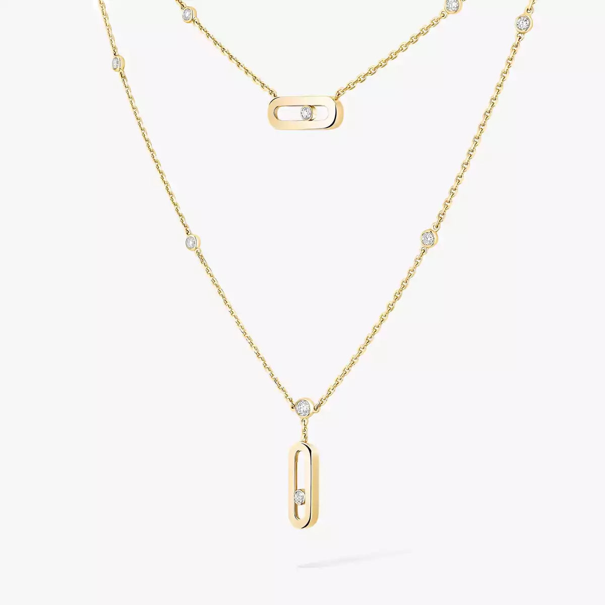 [Royal&Vicky] Move Uno Diamond Necklace
