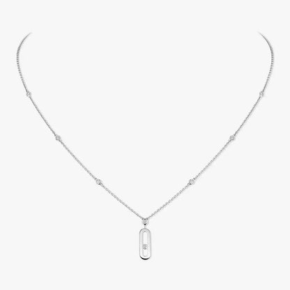[Royal&Vicky] Move Uno Gold Diamond Long Necklace