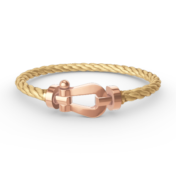 [LUXE]FORCE GROSSES HUFEISENARMBAND OHNE DIAMANT ROSÉGOLD