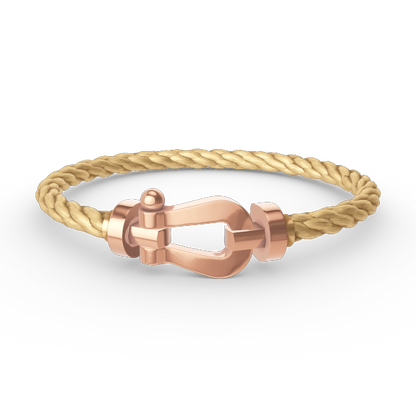 [LUXE]FORCE GROSSES HUFEISENARMBAND OHNE DIAMANT ROSÉGOLD