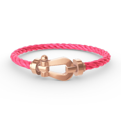 [LUXE]FORCE GROSSES HUFEISENARMBAND OHNE DIAMANT ROSÉGOLD