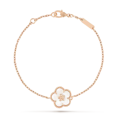 [ROYAL]LUCKY WHITE MOP PLUM BLOSSOM  BRACELET