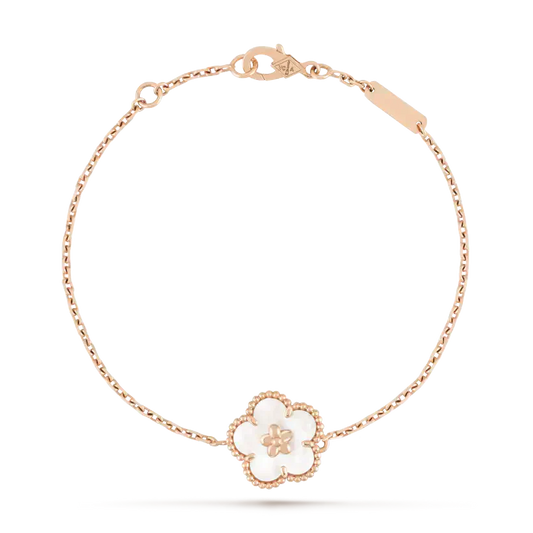 [ROYAL]LUCKY WHITE MOP PLUM BLOSSOM  BRACELET