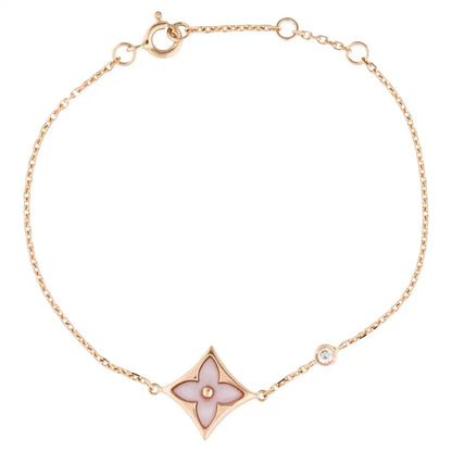 [ROYAL]STAR 1 DIAMOND PINK GOLD BRACELET