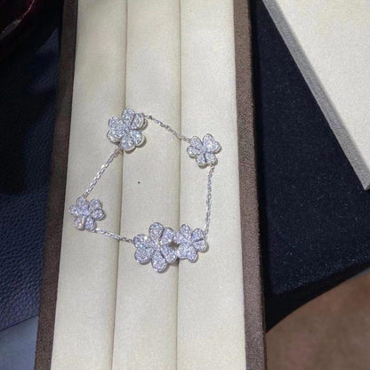 [ROYAL]FRIVOLE SILVER 5 FLOWERS BRACELET