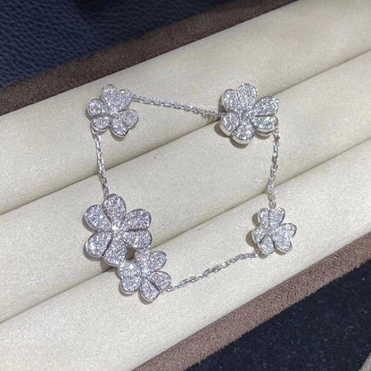 [ROYAL]FRIVOLE SILVER 5 FLOWERS BRACELET