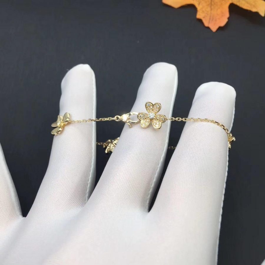 [ROYAL]FRIVOLE GOLD 5 FLOWERS BRACELET