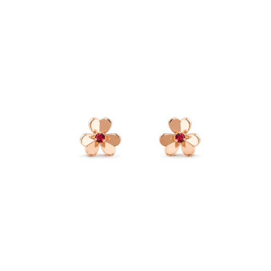 [ROYAL]FRIVOLE  FLOWER PINK EARRINGS