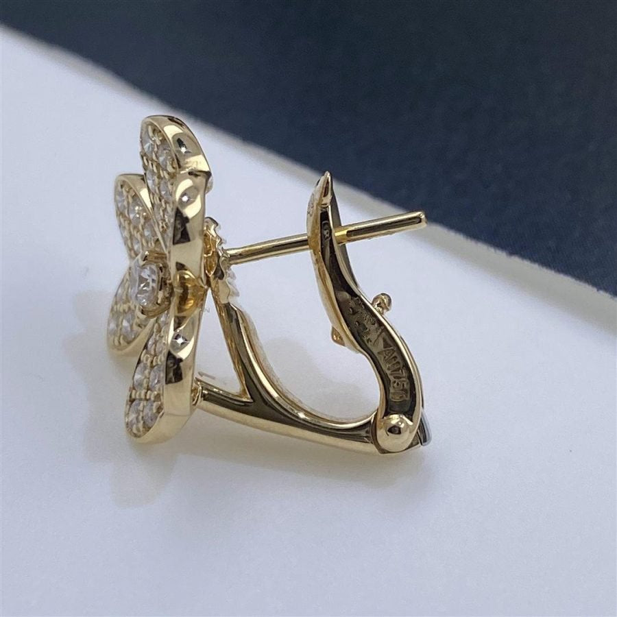 [ROYAL]FRIVOLE GOLD FLOWER DIAMOND EARRINGS