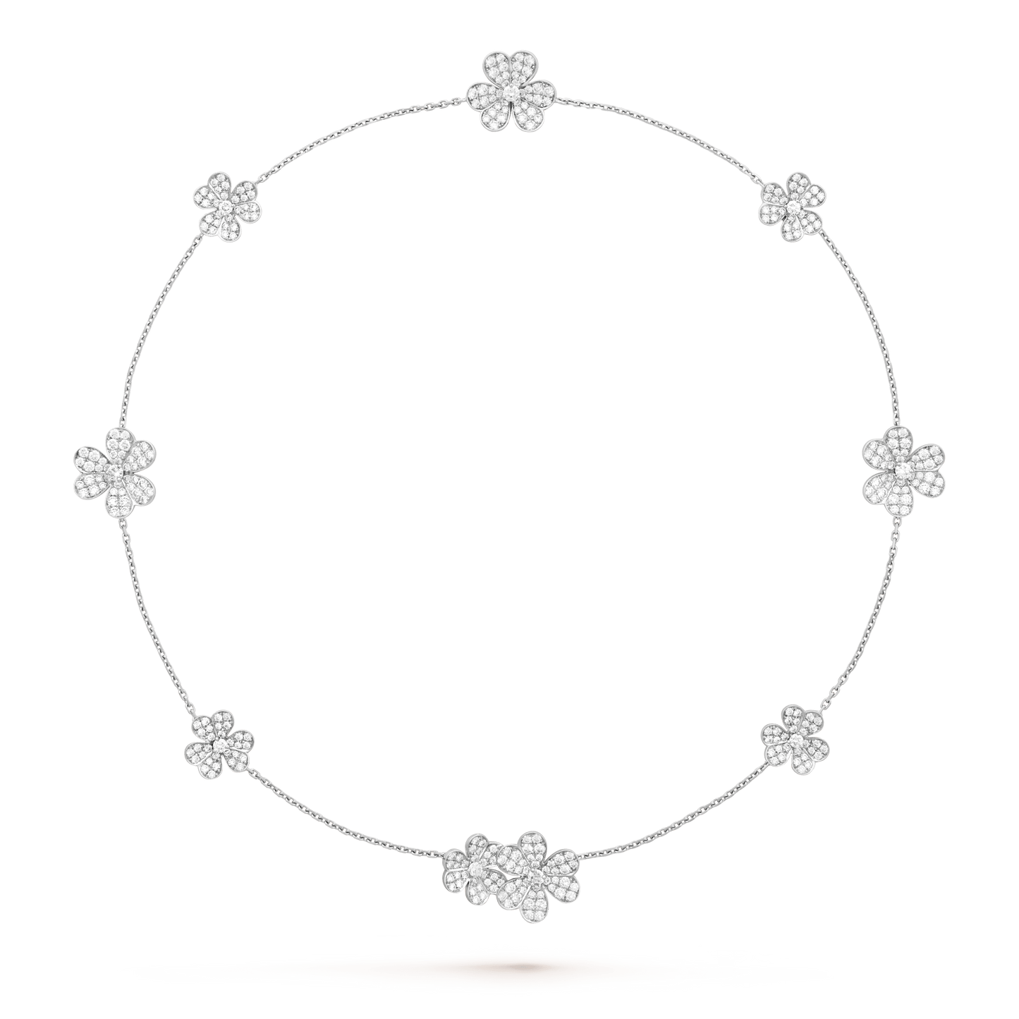 [Royal]FRIVOLE SILVER 9 FLOWERS NECKLACE