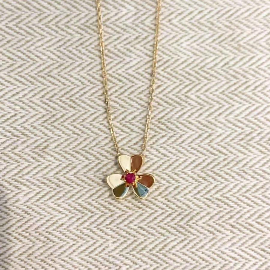 [ROYAL]FRIVOLE GOLD FLOWER NECKLACE