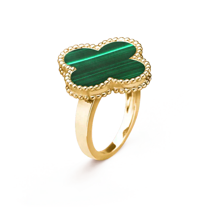 [ROYAL]CLOVER MALACHITE RING