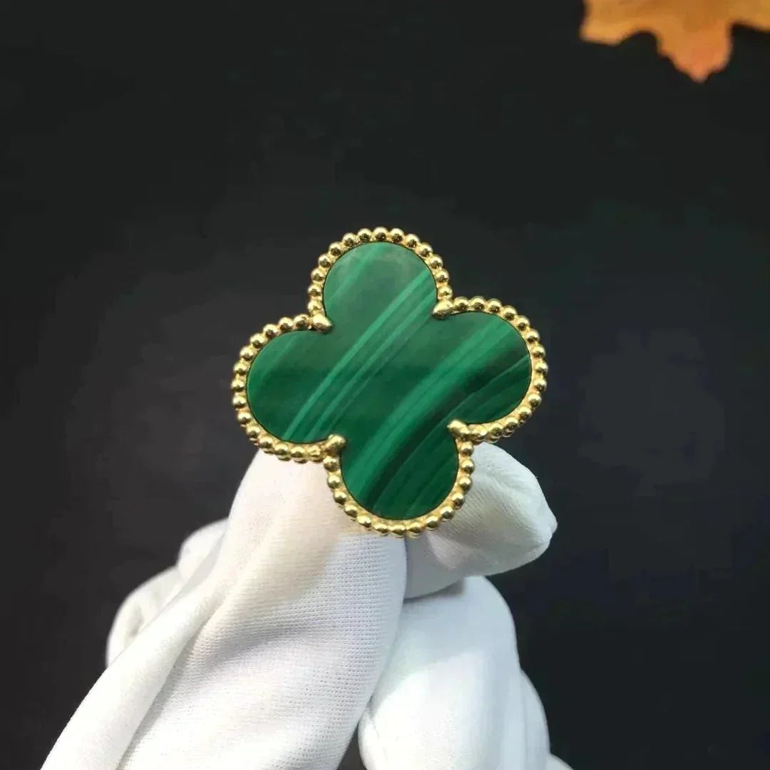 [ROYAL]CLOVER MALACHITE RING