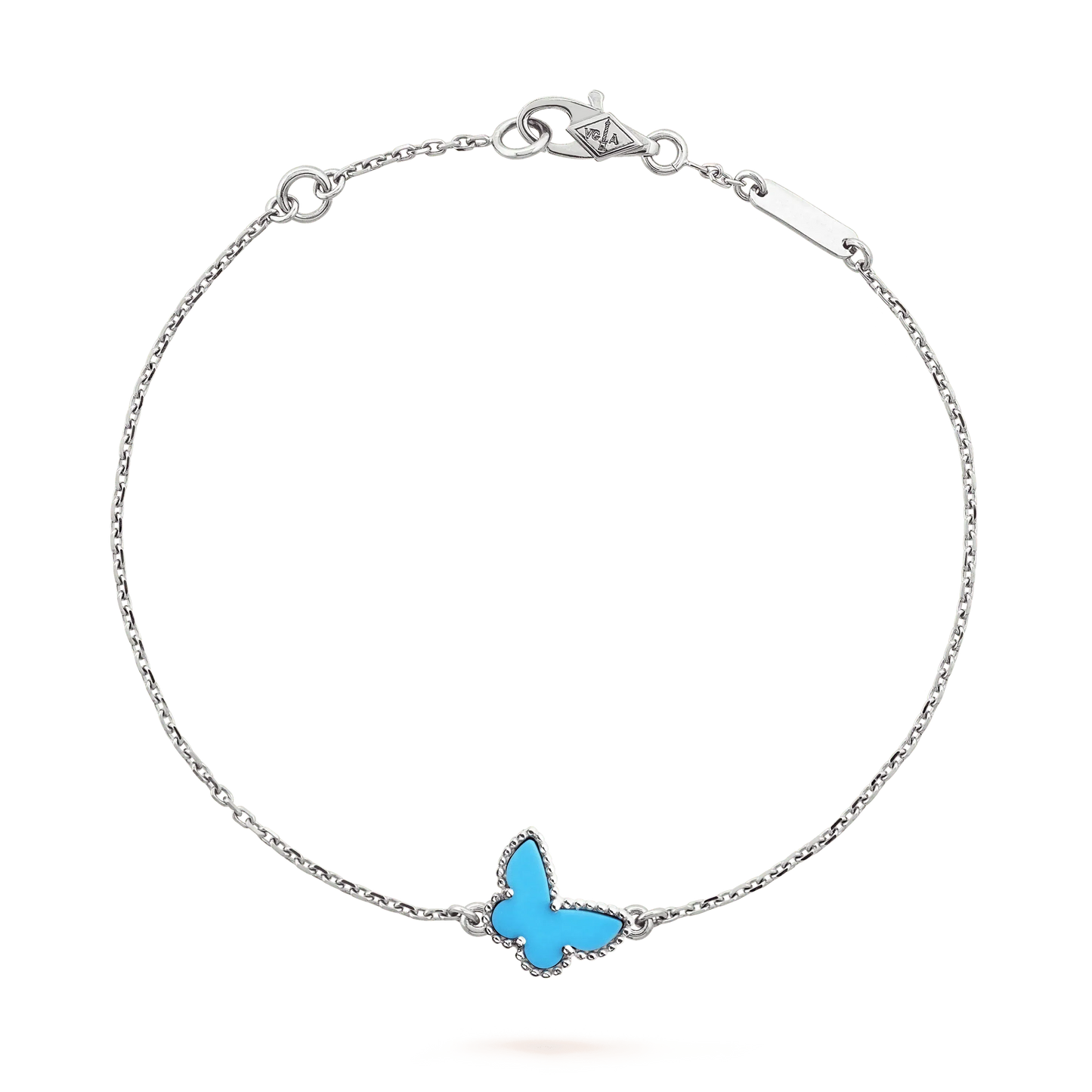 [ROYAL]BUTTERFLY TURQUOISE BUTTERFLY BRACELET SILVER