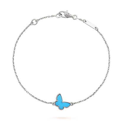 [ROYAL]BUTTERFLY TURQUOISE BUTTERFLY BRACELET SILVER