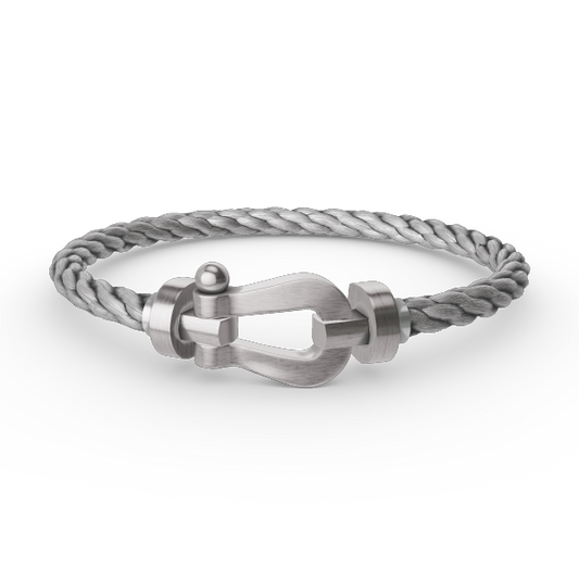 [ROYAL]FORCE LARGE HORSESHOE NO DIAMOND BRACELET SILVER