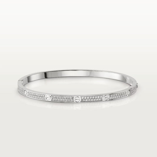 [ROYAL]LOVE BRACELET 3.65MM DIAMOND-PAVED SILVER