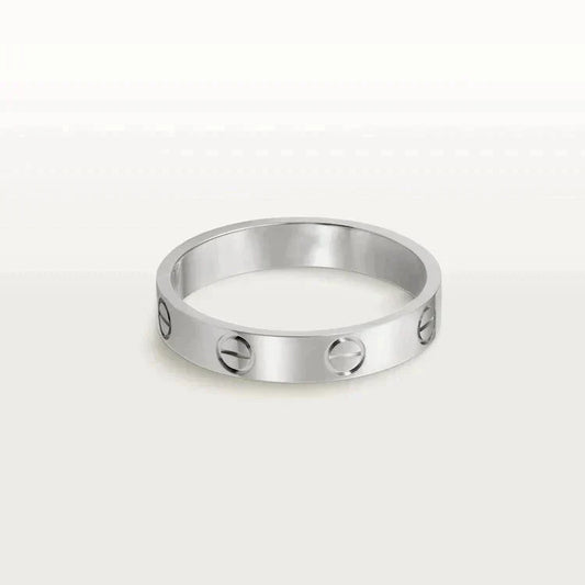 [ROYAL]LOVE RING 4MM 1 DIAMOND SILVER